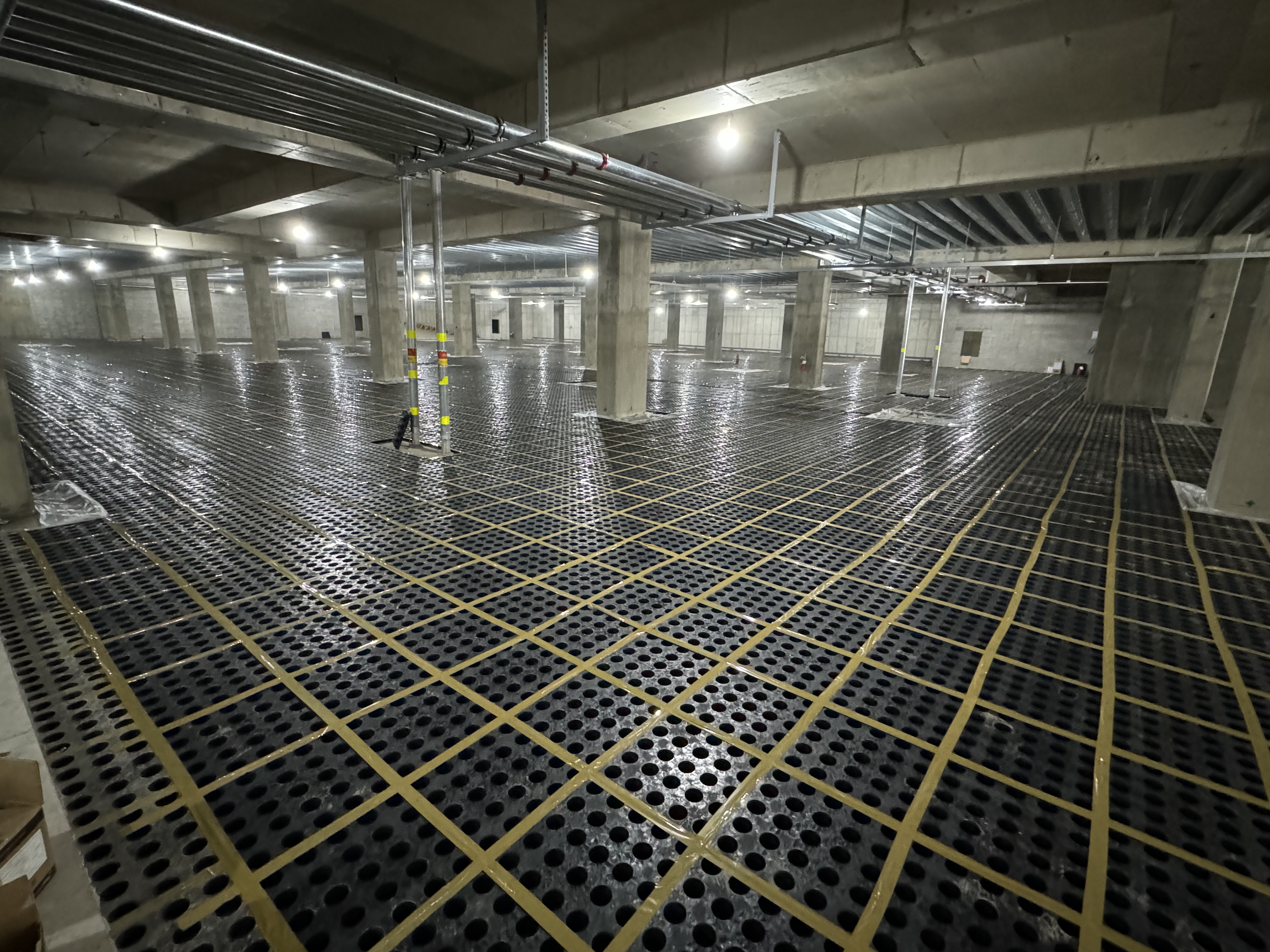 바닥배수판 시공