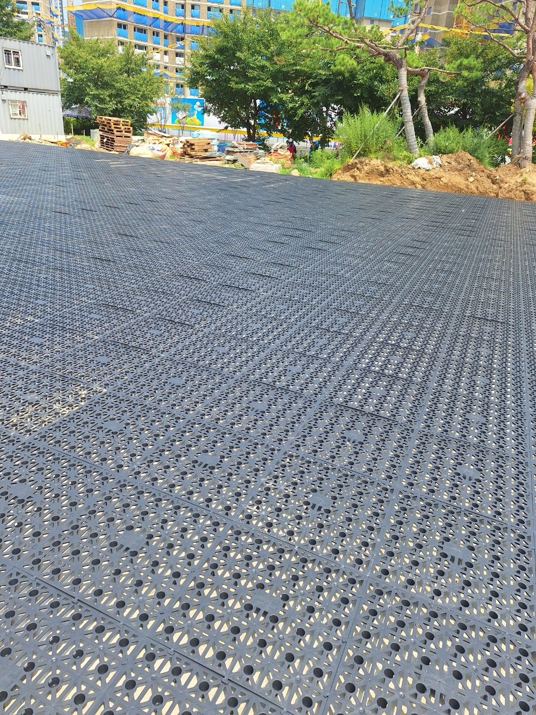 조경용배수판 시공 4